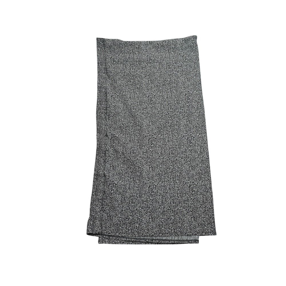 Lululemon Vinyasa Scarft Space Dye Athletic Wrap Black White Snap Closure Logo